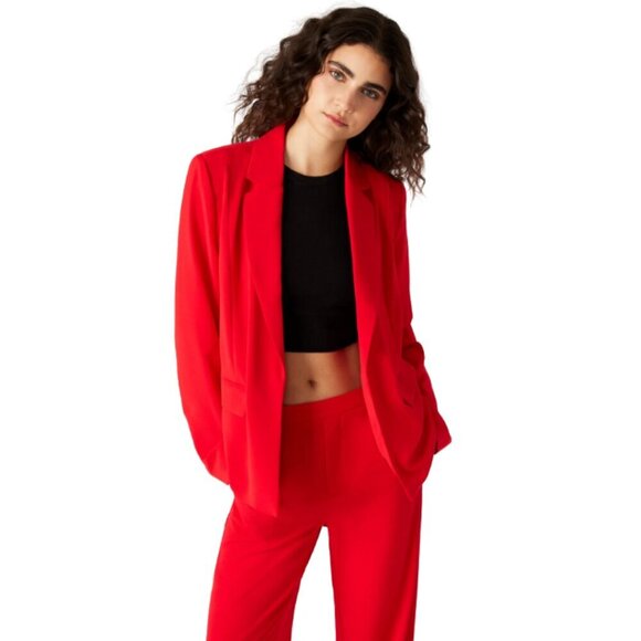 Steve Madden NWT Payton Blazer in Red Sz XS - Picture 1 of 11